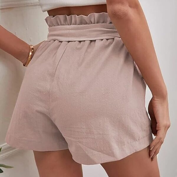 Penny - Short en coton à taille haute avec bordures à volants – Image 2