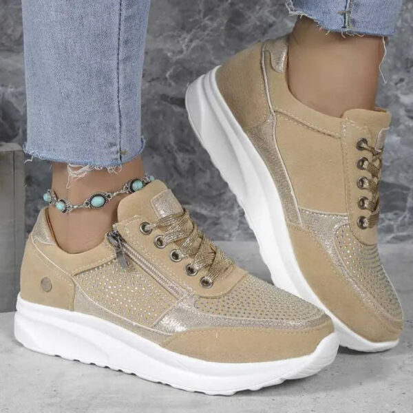 Callie - Baskets respirantes avec fermeture éclair et lacets