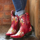 Miriam - Bottes de cow-girl vintage résistantes aux intempéries