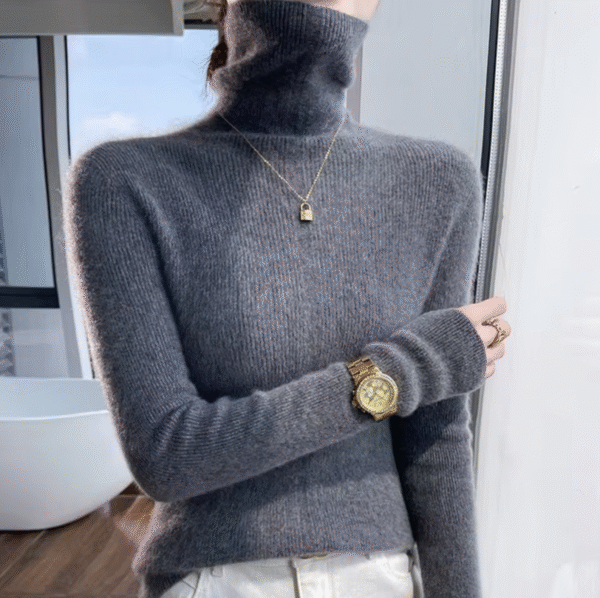 Athena – Pull col roulé en laine et cachemire – Image 6