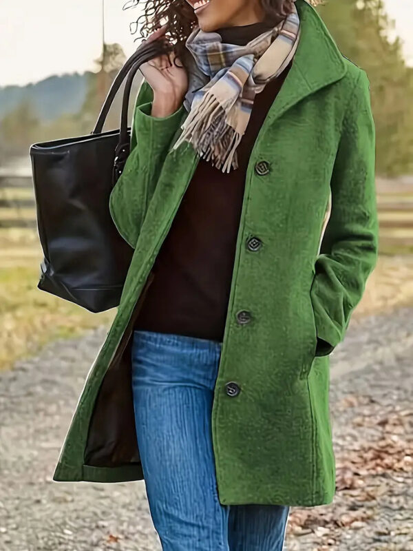 Belva - Manteau boutonné élégant et stylé
