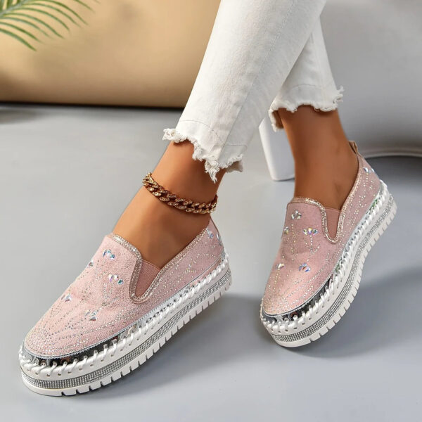 Marceline - Chaussures élégantes et scintillantes à enfiler