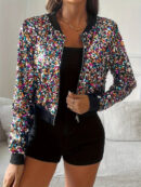Iris - Veste décontractée à paillettes pour femme