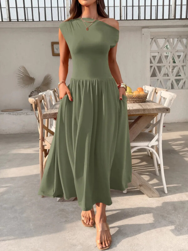 Miriam - Élégante robe asymétrique à une épaule – Image 5