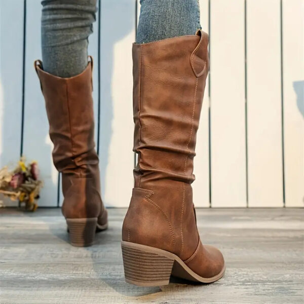 Adeline - Bottes à talon épais et à bout pointu – Image 3