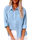 Zuki – Chemisier en coton et lin