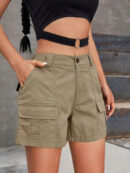 Rosamund - Short cargo taille haute pour femme