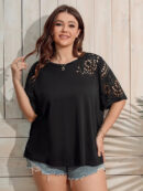 Aurelia - T-shirt à manches courtes à imprimé géométrique surdimensionné