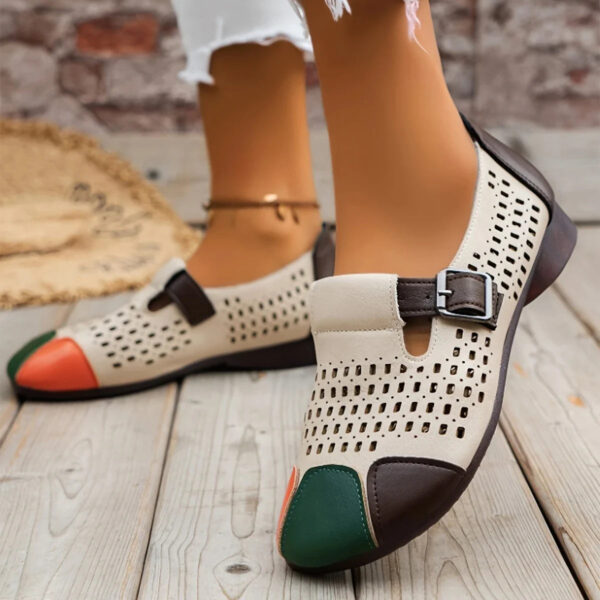 Meda - Chaussures rétro ajourées respirantes pour femmes – Image 2