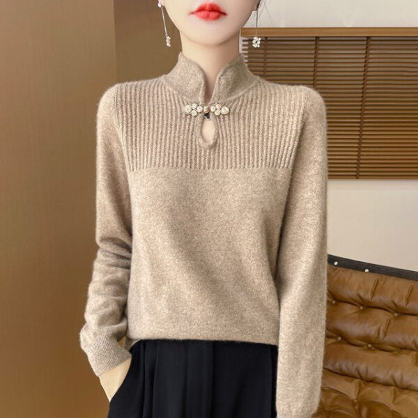 Henrietta - Pull en laine à col montant – Image 3
