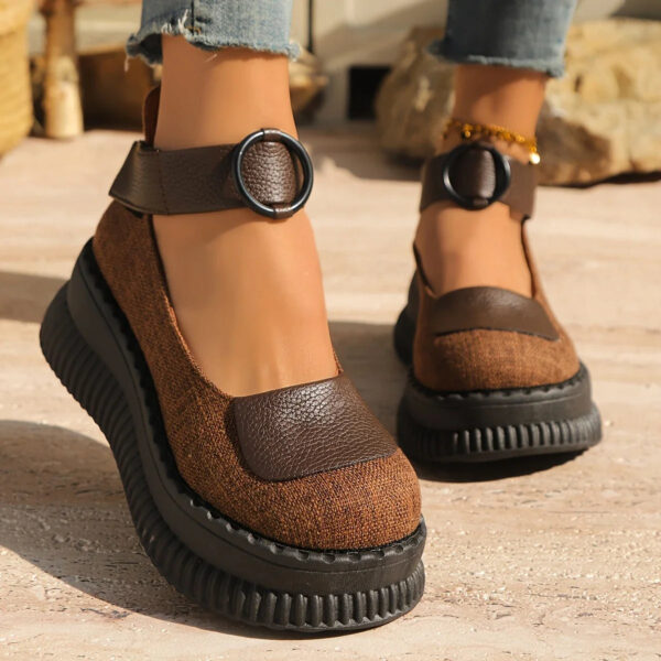 Marielle - Chaussures vintage à bout rond pour femmes – Image 3