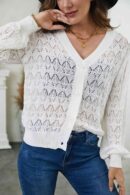 Noemi - Gilet en maille à col en V, chic et décontracté