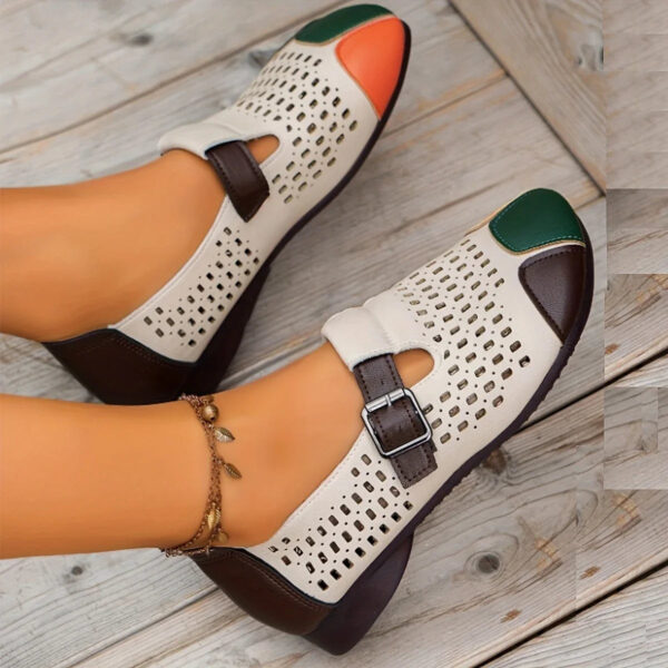 Meda - Chaussures rétro ajourées respirantes pour femmes – Image 3