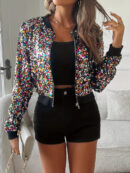 Iris - Veste décontractée à paillettes pour femme