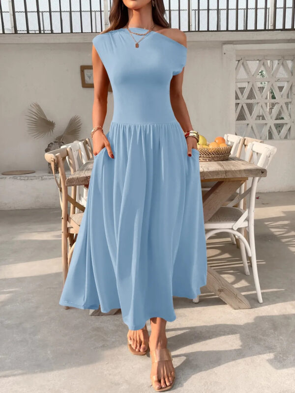 Miriam - Élégante robe asymétrique à une épaule – Image 4