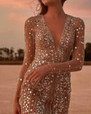 Olivia - Mini-robe à paillettes pour femme