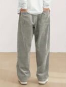 Pantalon en velours côtelé pour homme avec poches - Braun
