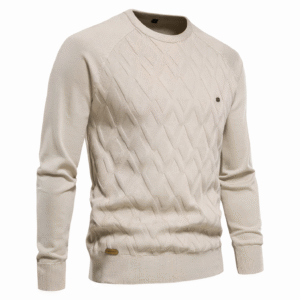 Pull tricoté à motif losanges pour homme - Adam