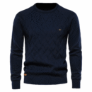 Pull tricoté à motif losanges pour homme - Adam