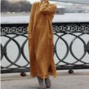 Penelope - Robe d'hiver à col rond et manches longues