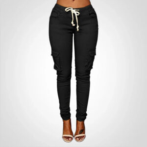 Eileen - Pantalon cargo pour femmes avec cordon de serrage