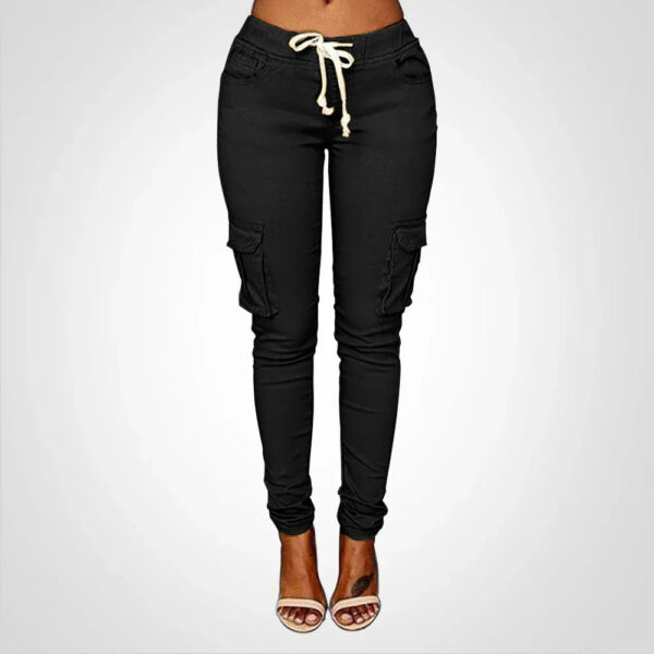 Eileen - Pantalon cargo pour femmes avec cordon de serrage