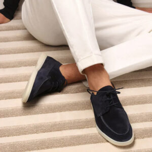 George - Mocassins à lacets en cuir de luxe pour hommes