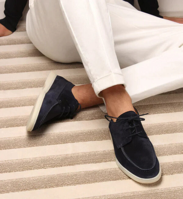 George - Mocassins à lacets en cuir de luxe pour hommes