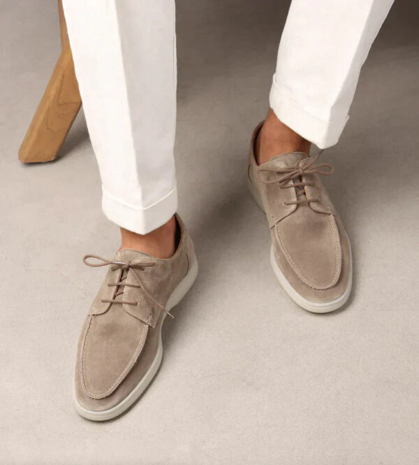 George - Mocassins à lacets en cuir de luxe pour hommes – Image 2