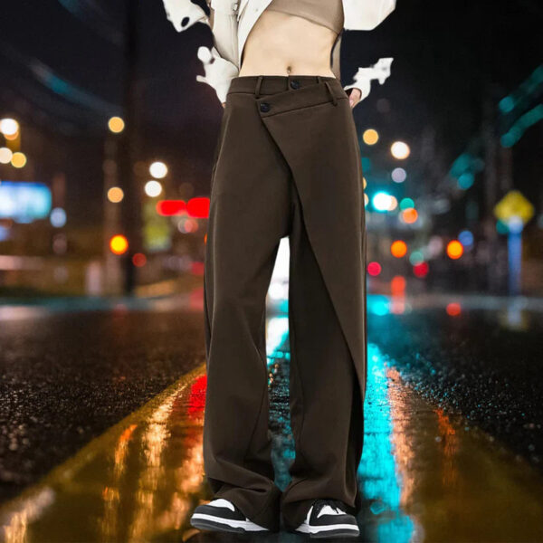 Sienna - Pantalon large asymétrique aux détails élégants pour femme – Image 3