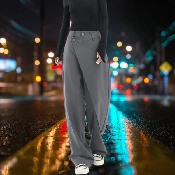Sienna - Pantalon large asymétrique aux détails élégants pour femme – Image 2