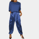 Danika - Ensemble chic en satin élégant [haut+pantalon]