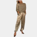 Danika - Ensemble chic en satin élégant [haut+pantalon]