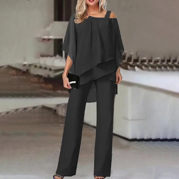 Rosamund - Ensemble composé d'un haut sans manches et d'un pantalon à jambes larges – Image 4