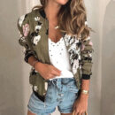 Zephy - Blouson aviateur zippé fleuri