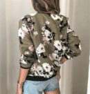 Zephy - Blouson aviateur zippé fleuri