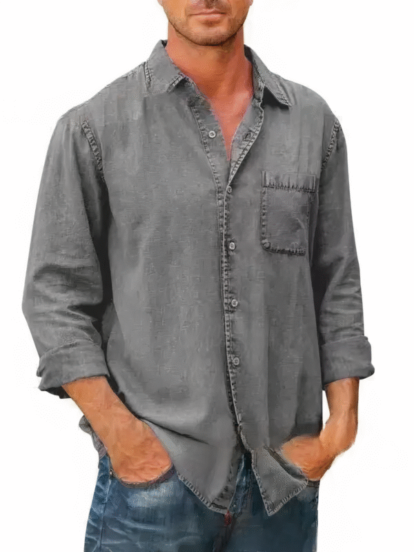 Chemise en jean à manches longues - Mateo – Image 5