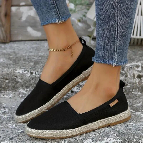 Ursla - Espadrilles plates en toile légère – Image 2