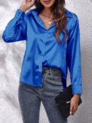 Louise - Chemise en soie à manches longues pour femme