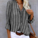 Melinda - Chemise à manches longues avec motif rayé