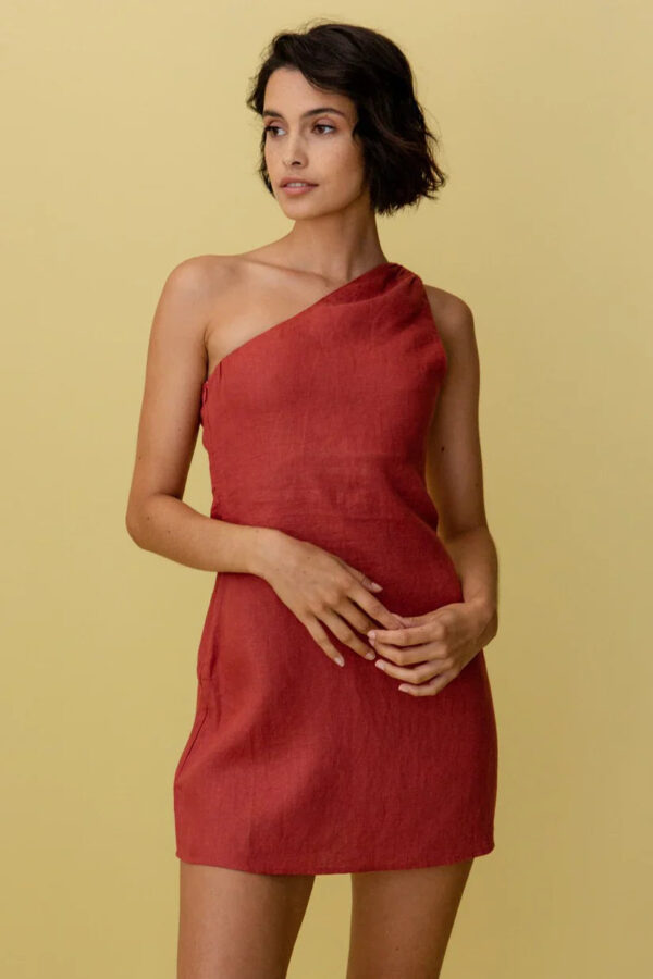 Lenore - Robe à une épaule élégante et stylée pour femmes – Image 5