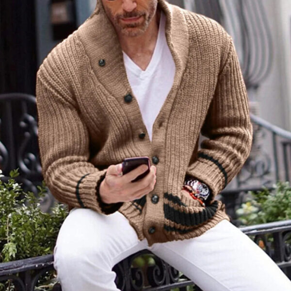 Cardigan d'hiver pour homme - Jaxon – Image 4