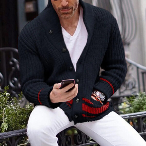 Cardigan d'hiver pour homme - Jaxon – Image 3