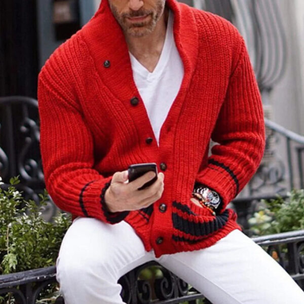 Cardigan d'hiver pour homme - Jaxon – Image 5