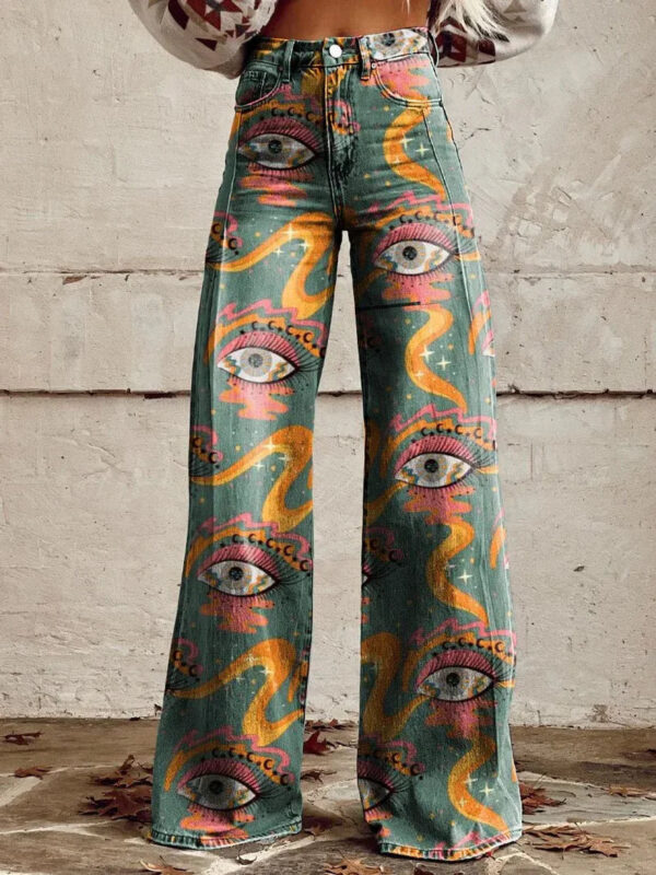 Velma - Pantalon large à taille haute