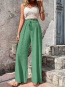 Jantier - Pantalon large avec taille élastique