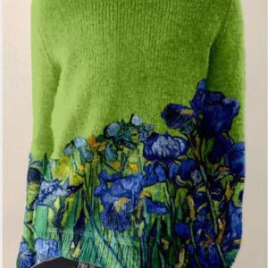 Sofia - Pull tricoté pour femme avec imprimé floral 3D