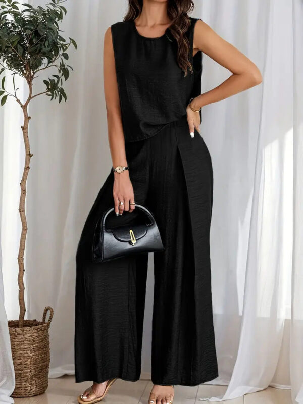 Carmina - Haut sans manches et pantalon à jambe large