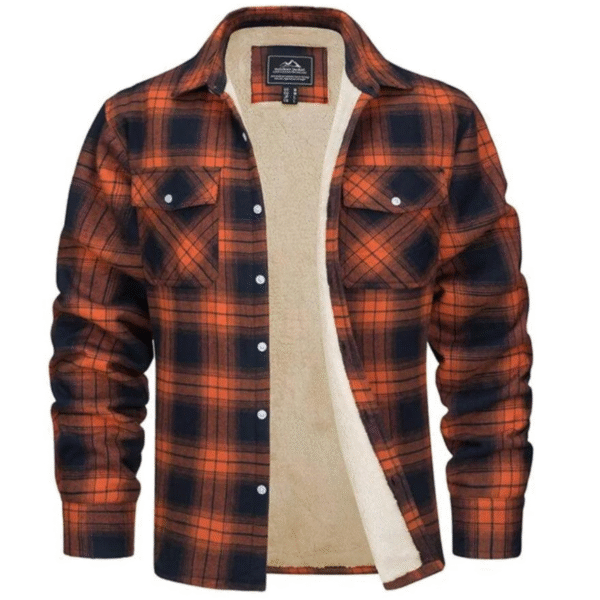 Veste à carreaux doublée polaire - Evans – Image 4