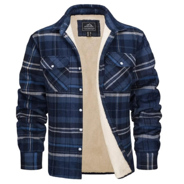 Veste à carreaux doublée polaire - Evans – Image 10